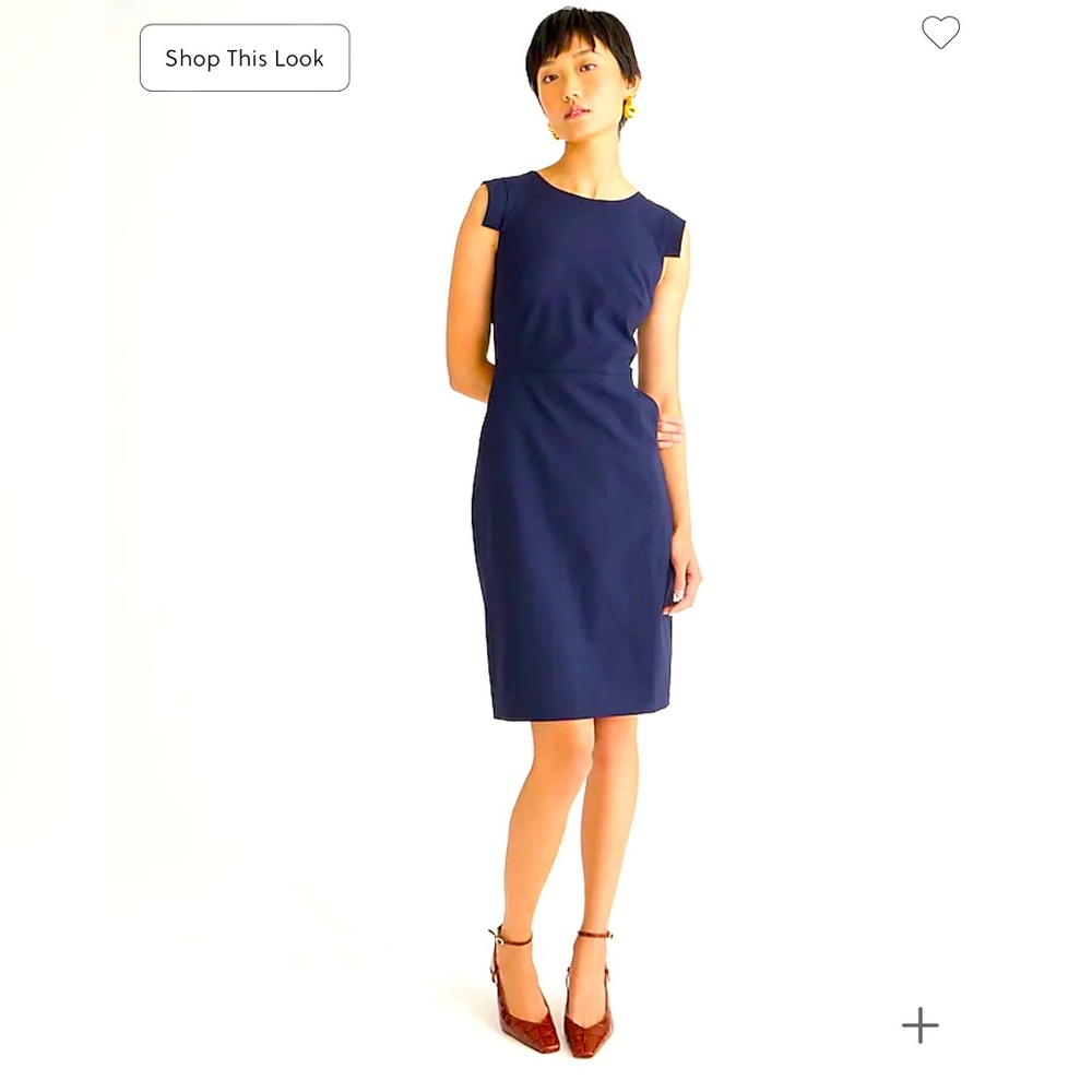J. Crew Navy Sheath Resume Dress